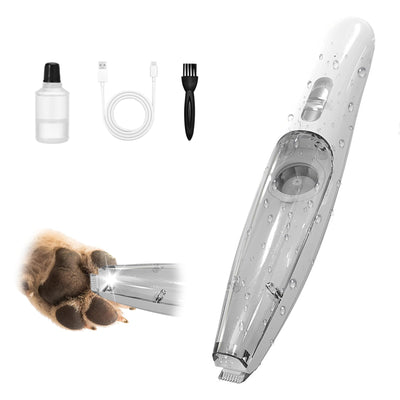 SmartTail Dog Paw Clippers Corldless Paw Trimmer for Grooming with Vacuum SuctionDog Clippers for Face Eyes Ears and Paws with Hair Storage BinLED Light2-Speed Rechargeable Pet Shaver Clippers