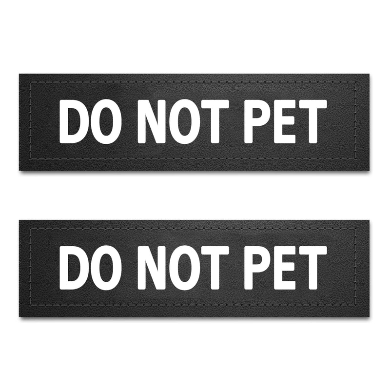 Dog Vest Patches for Dog Harness Removable Patches - Service Dog Emotional Support in Training Therapy Dog DO NOT PET(2 pcs)